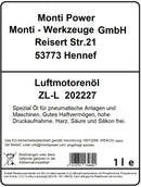 Luftmotorenöl ZL-L, 1 Liter