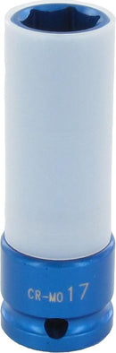 Stecknuss, ZN-S15 lang, ½",SW15,mit Schutzüberzug für Alu-Felgen