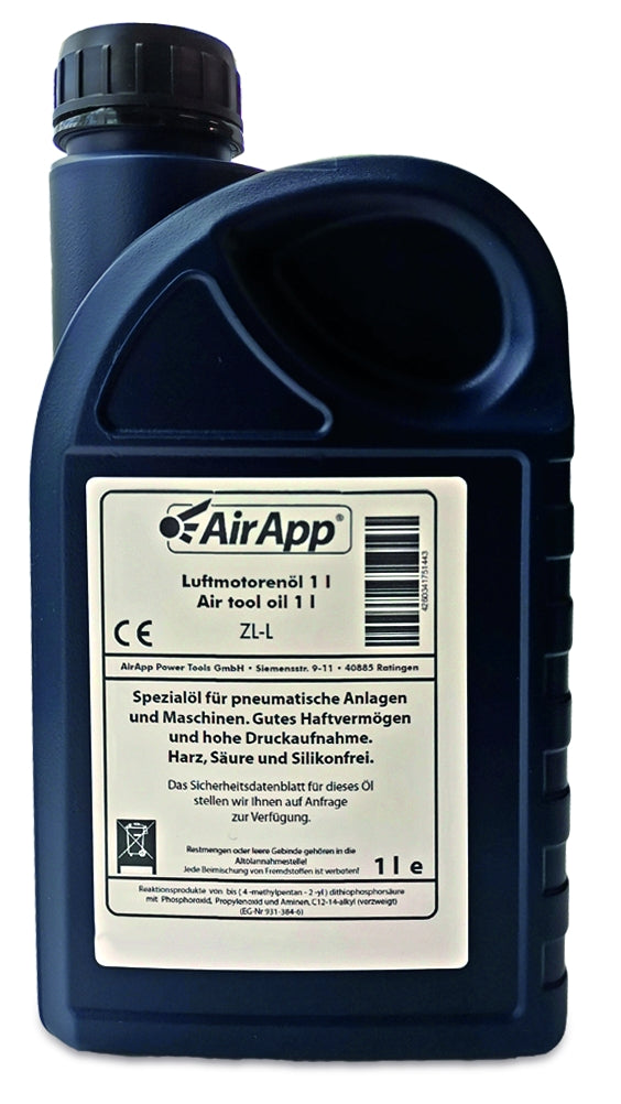 AIRAPP - ZL-L Luftmotorenöl 1 Liter, Frei von Silikon